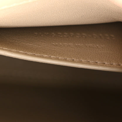 Saint Laurent Canvas Calfskin Mini Classic Monogram Cassandra Top Handle Tan Natural 8 of 13