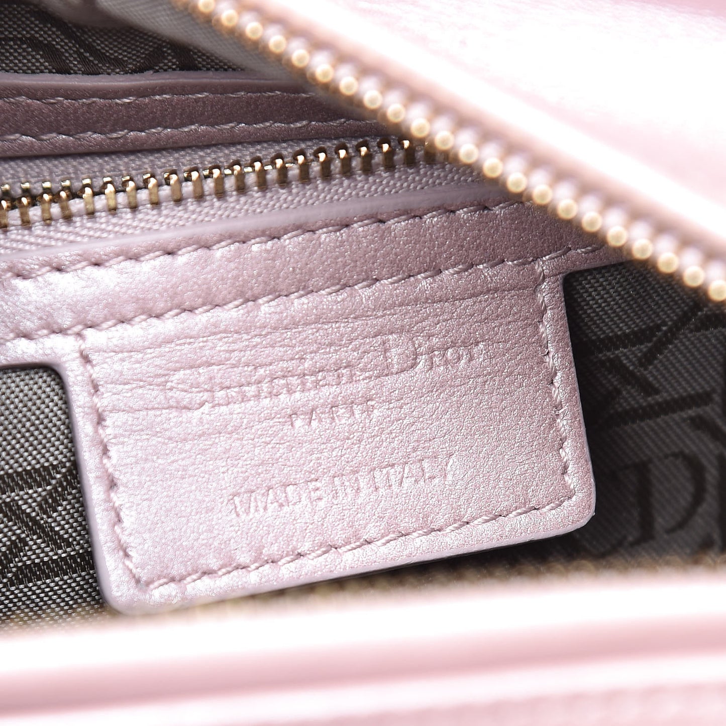 Pearly Lambskin Cannage Medium Lady Dior Lotus