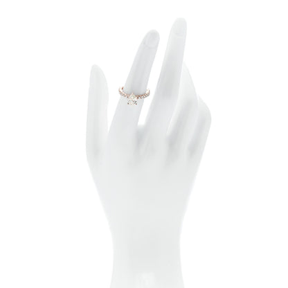 Parker & West by FASHIONPHILE 18K Rose Gold Diamond 1.014ct Pear Cut Pave Band Engagement Ring  51 5.75 2 of 11