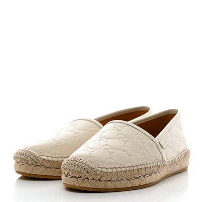 Gucci Guccissima Signature Espadrilles 37.5 Mystic White 3 of 9
