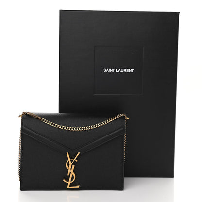 Saint Laurent Grain De Poudre Monogram Cassandra Clasp Bag Black Rouge Legion 11 of 11