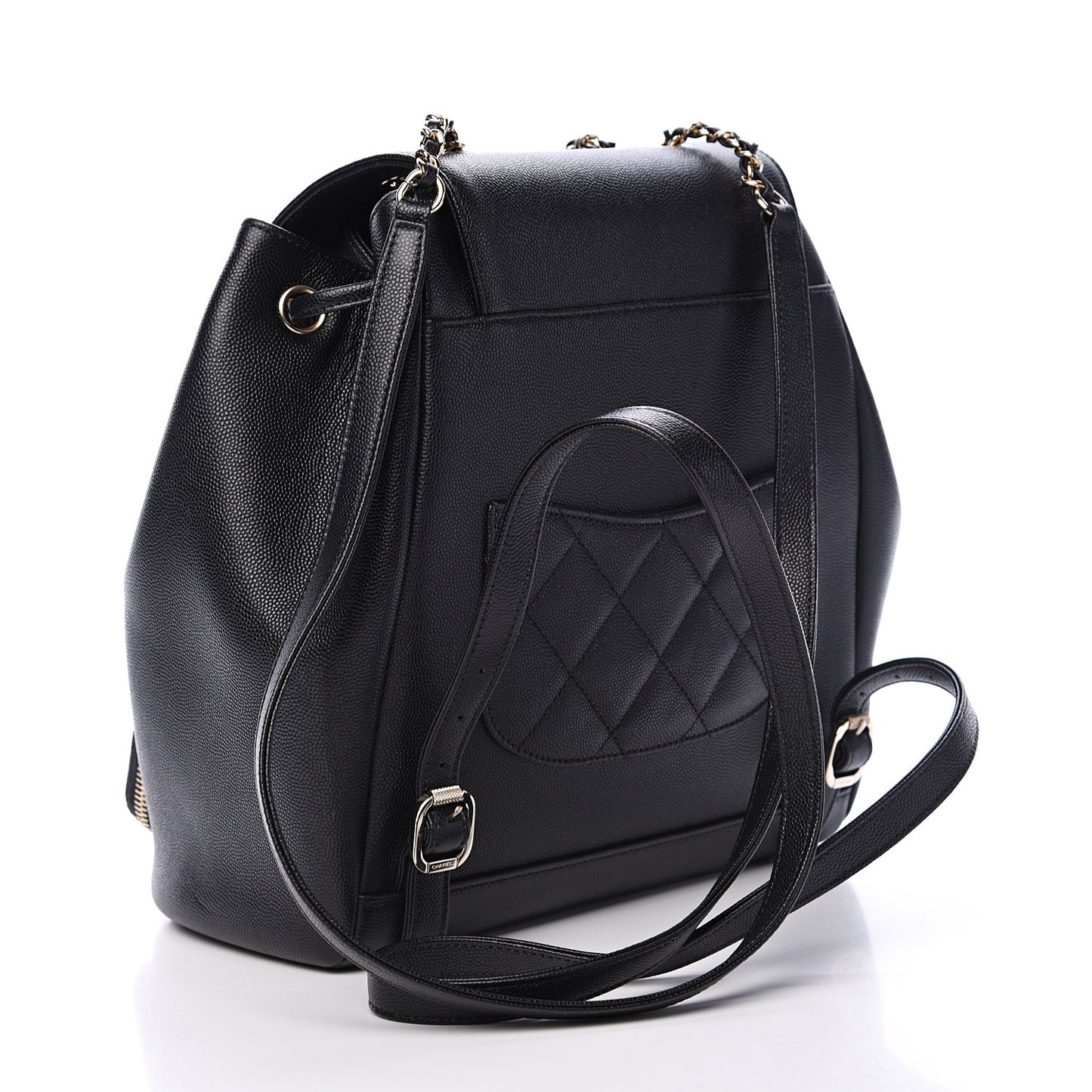 Caviar Quilted Business Affinity Backpack Black