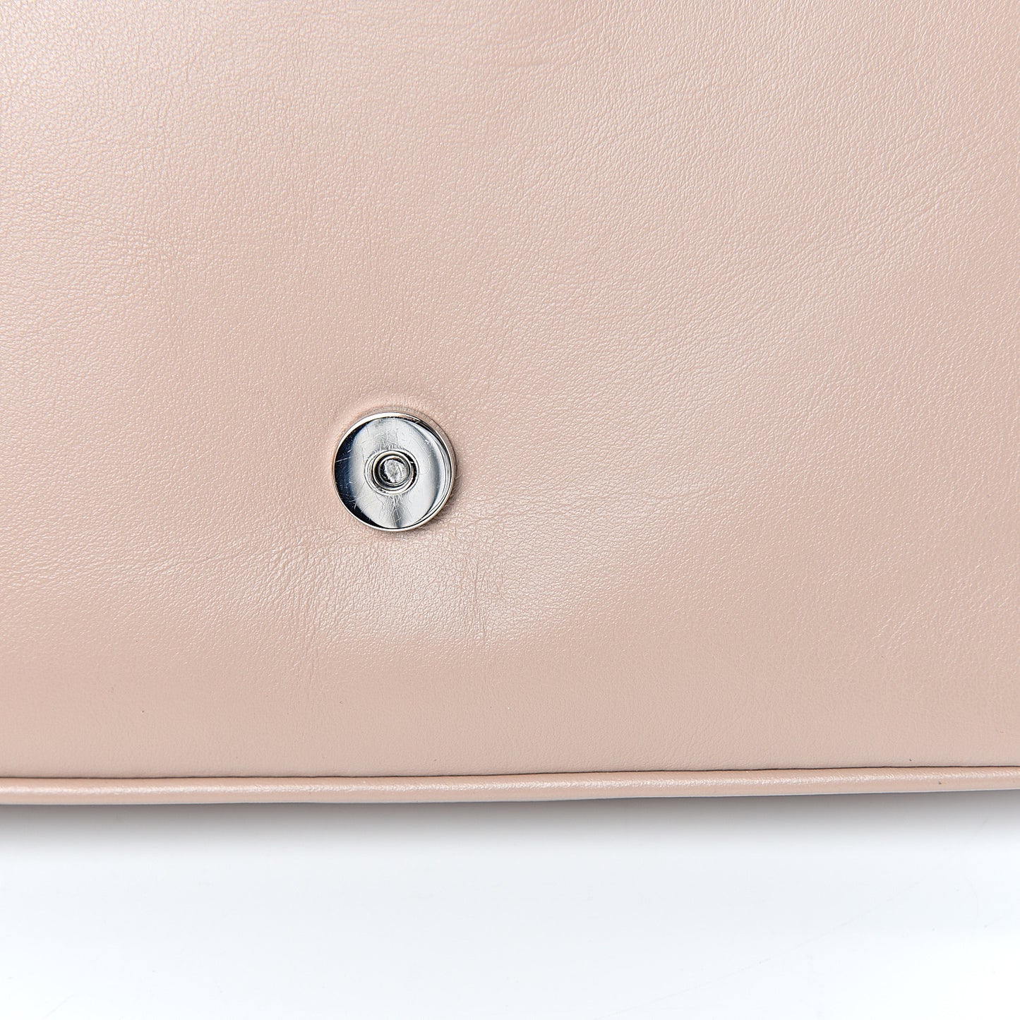 Saffiano Soft Calfskin Chain Crossbody Bag Cipria
