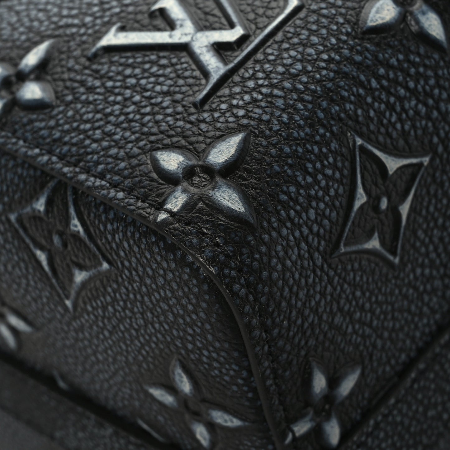Cowhide Faded Monogram City Keepall Charcoal
