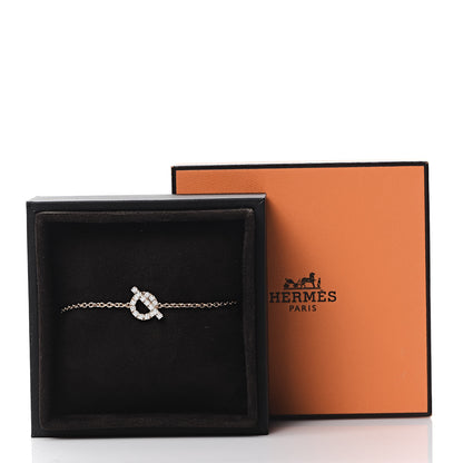Hermes 18K Rose Gold Diamond Finesse Bracelet ST 5 of 5