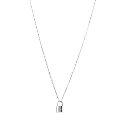 Louis Vuitton Sterling Silver Lockit Necklace 1 of 6
