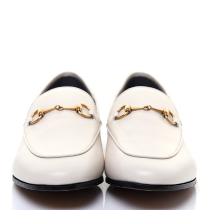 Gucci Lambskin Womens Brixton Horsebit Loafers 41 Mystic White 2 of 9