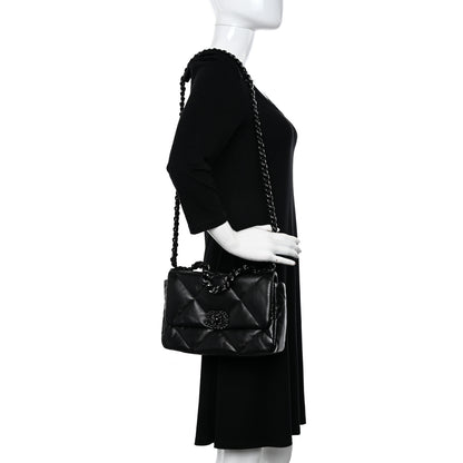 Chanel Lambskin Quilted Medium Chanel 19 Flap So Black 2 of 11