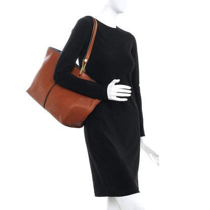 Chloe Grained Lambskin Keri Tote Caramel 2 of 12