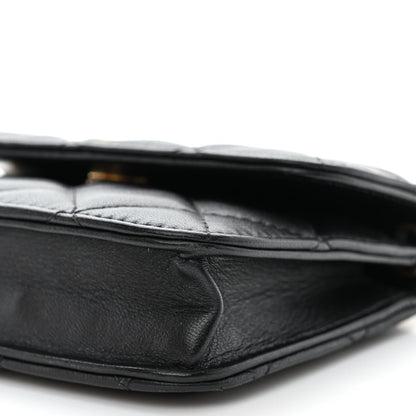 Chanel Lambskin Quilted Pearl Crush Clutch With Chain Black 11 of 12