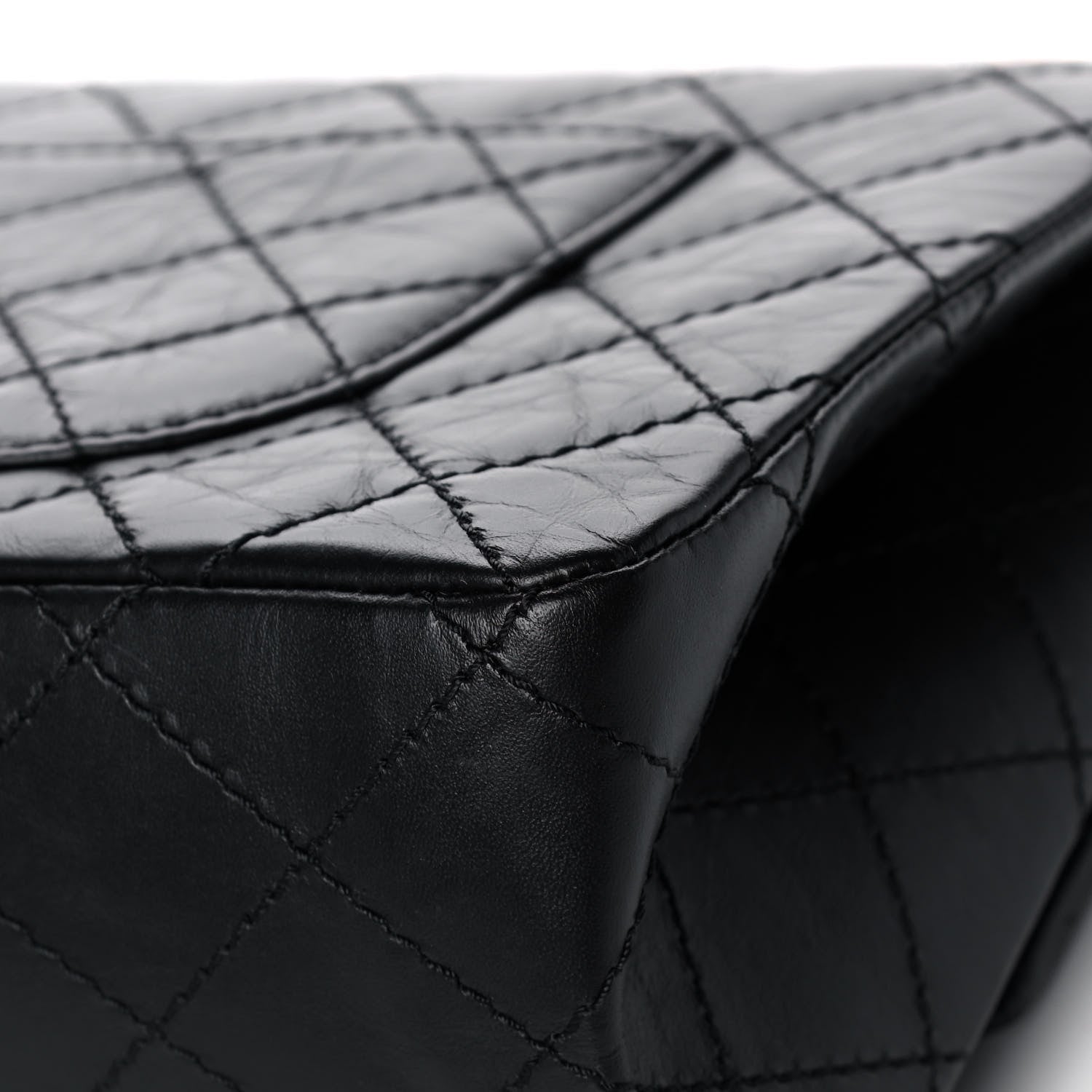 Chanel Aged Calfskin Quilted 2.55 Reissue 226 Flap Black 12 of 13