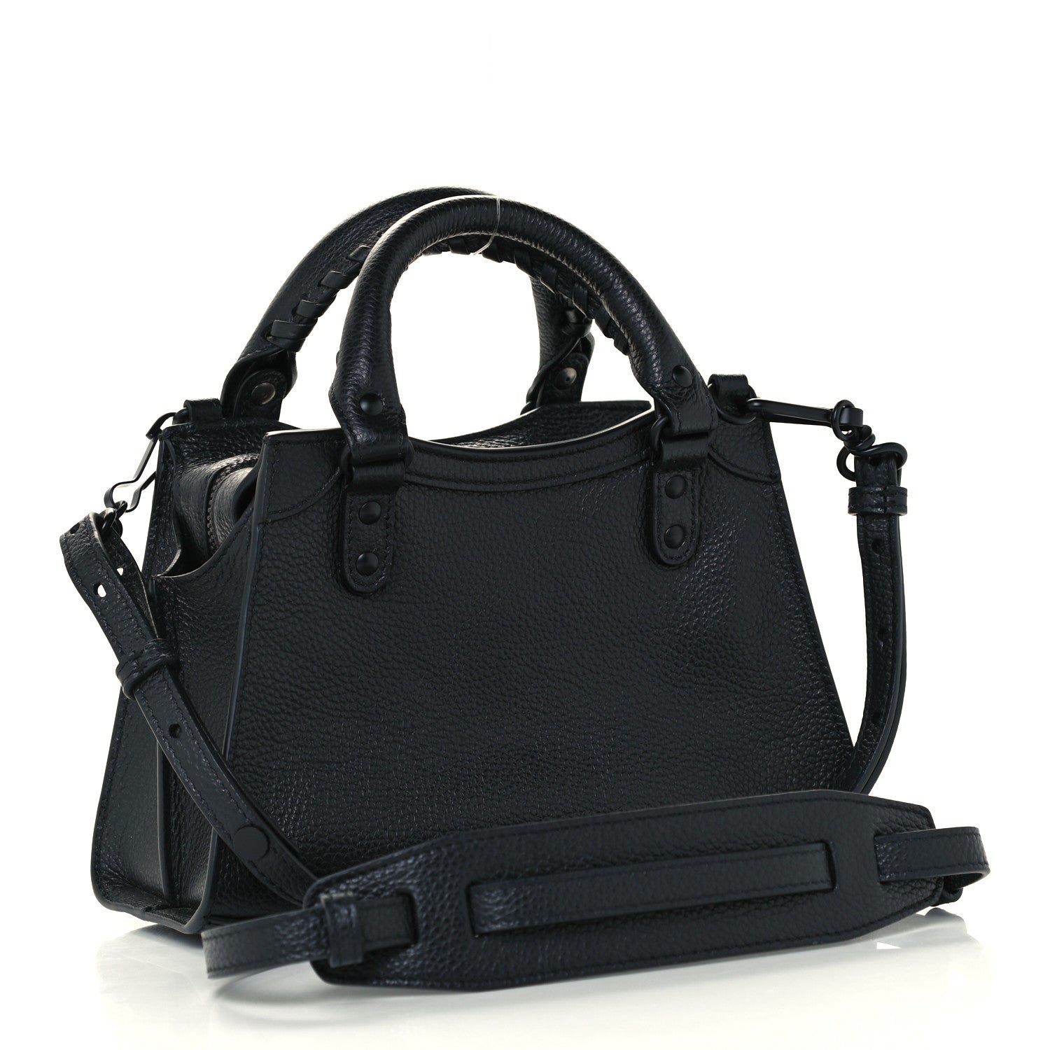 Balenciaga Grained Calfskin Neo Classic Black Hardware Mini City Black 2 of 10
