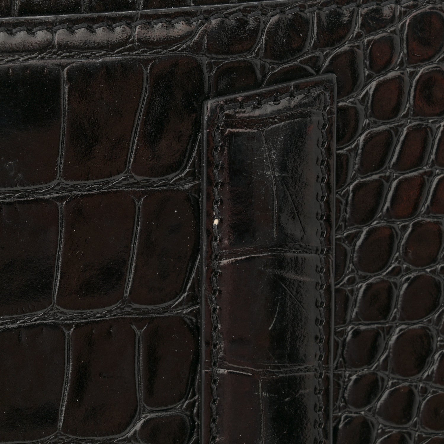 Givenchy Calfskin Crocodile Embossed Small Antigona Black 14 of 14