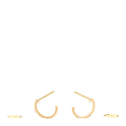 Cartier 18K Yellow Gold Small LOVE Hoop Earrings 3 of 5
