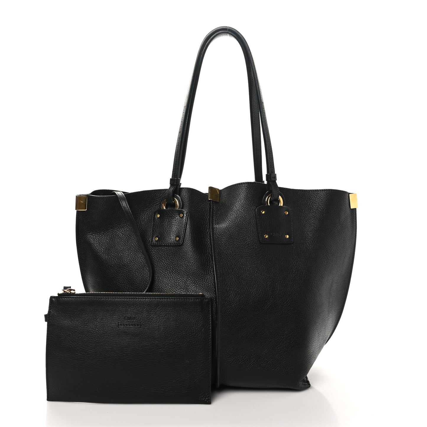 Smooth Calfskin Medium Vick Tote Black