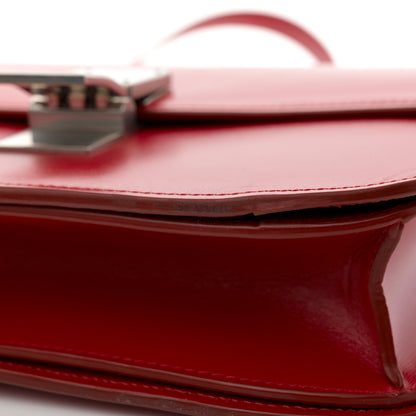 Celine Box Calfskin Medium Classic Box Flap Bag Red 11 of 14
