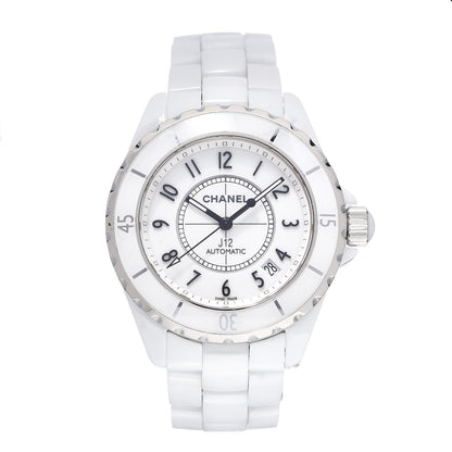 Chanel Stainless Steel Ceramic 38mm J12 Automatic Watch White 1 of 6