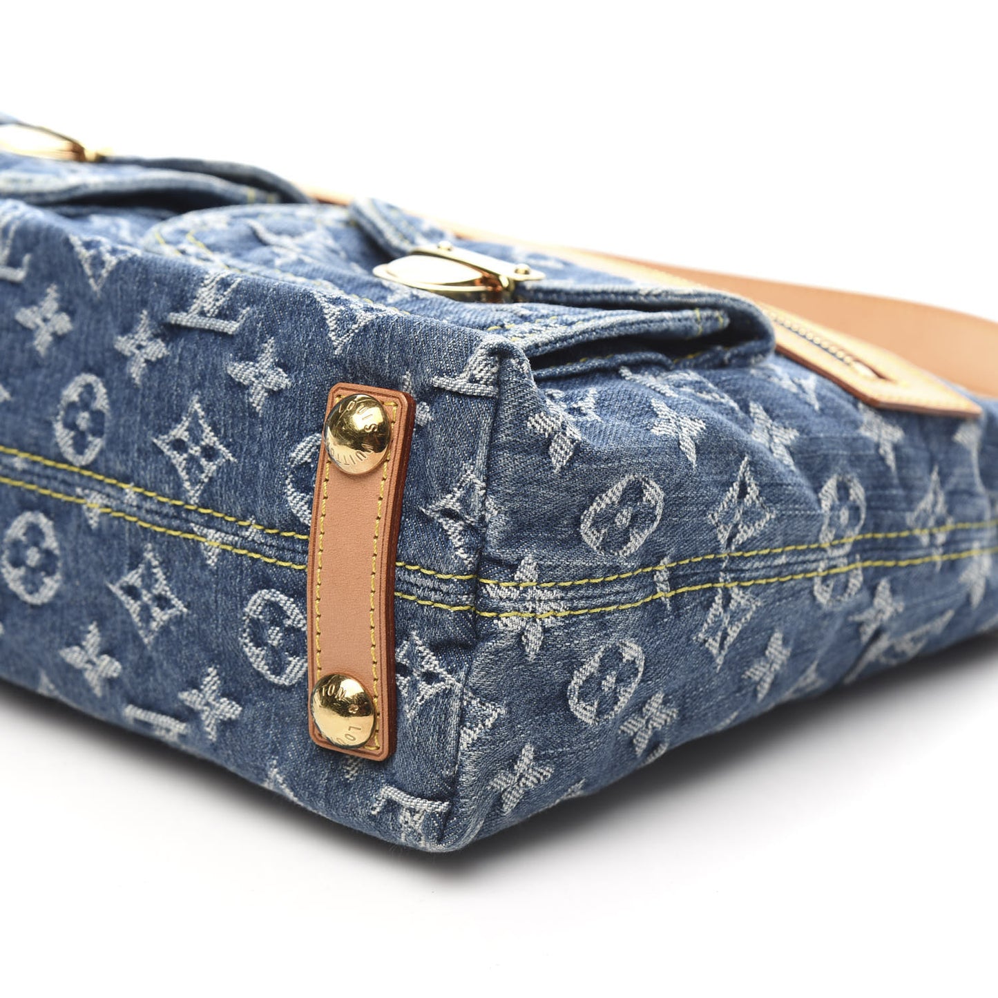 Monogram Denim Baggy PM Blue