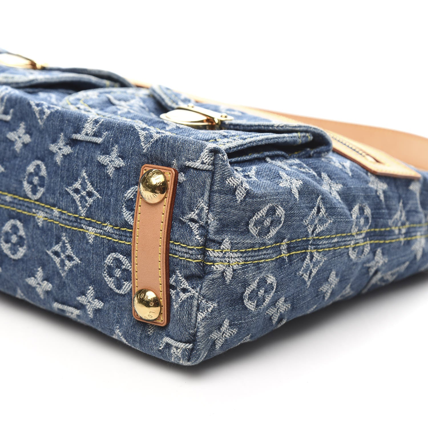 Louis Vuitton Monogram Denim Baggy PM Blue 9 of 12