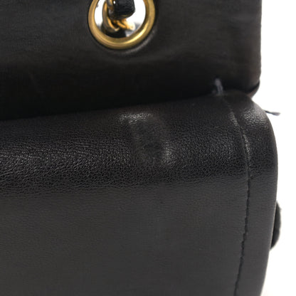 Chanel Lambskin Quilted Medium Double Flap Black 14 of 16