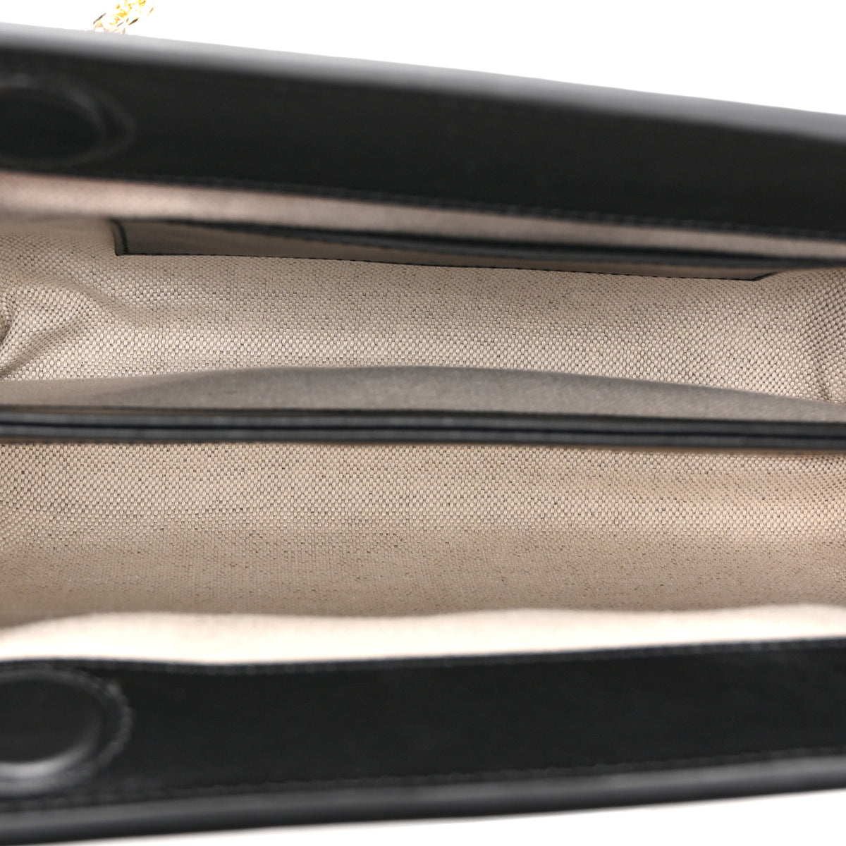 Calfskin GG Matelasse Small Slim Chain Shoulder Bag Black Natural