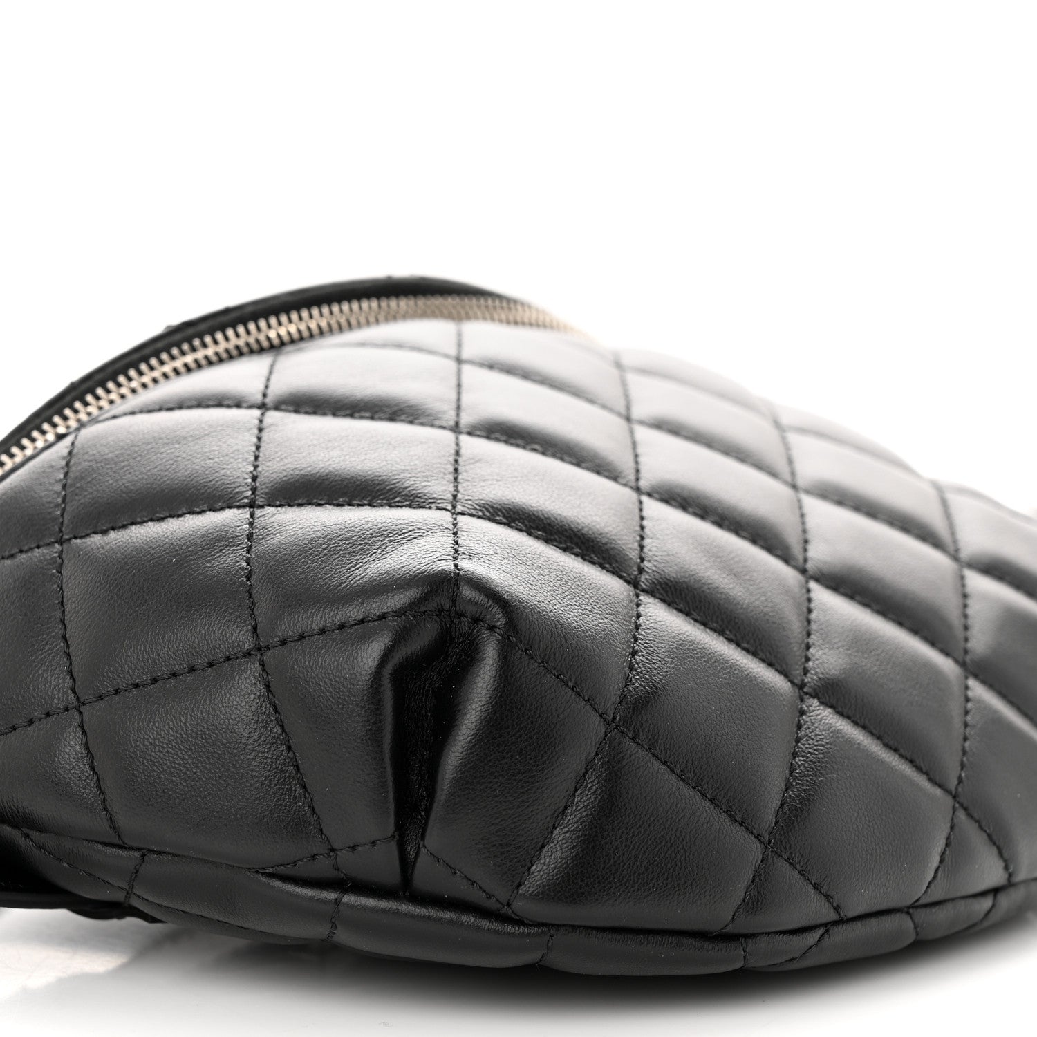 Chanel Calfskin Quilted Waist Belt Bag Black 9 of 10