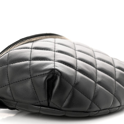 Chanel Calfskin Quilted Waist Belt Bag Black 9 of 10