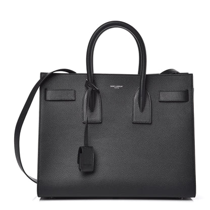 Saint Laurent Grained Calfskin Small Sac De Jour Black 1 of 10