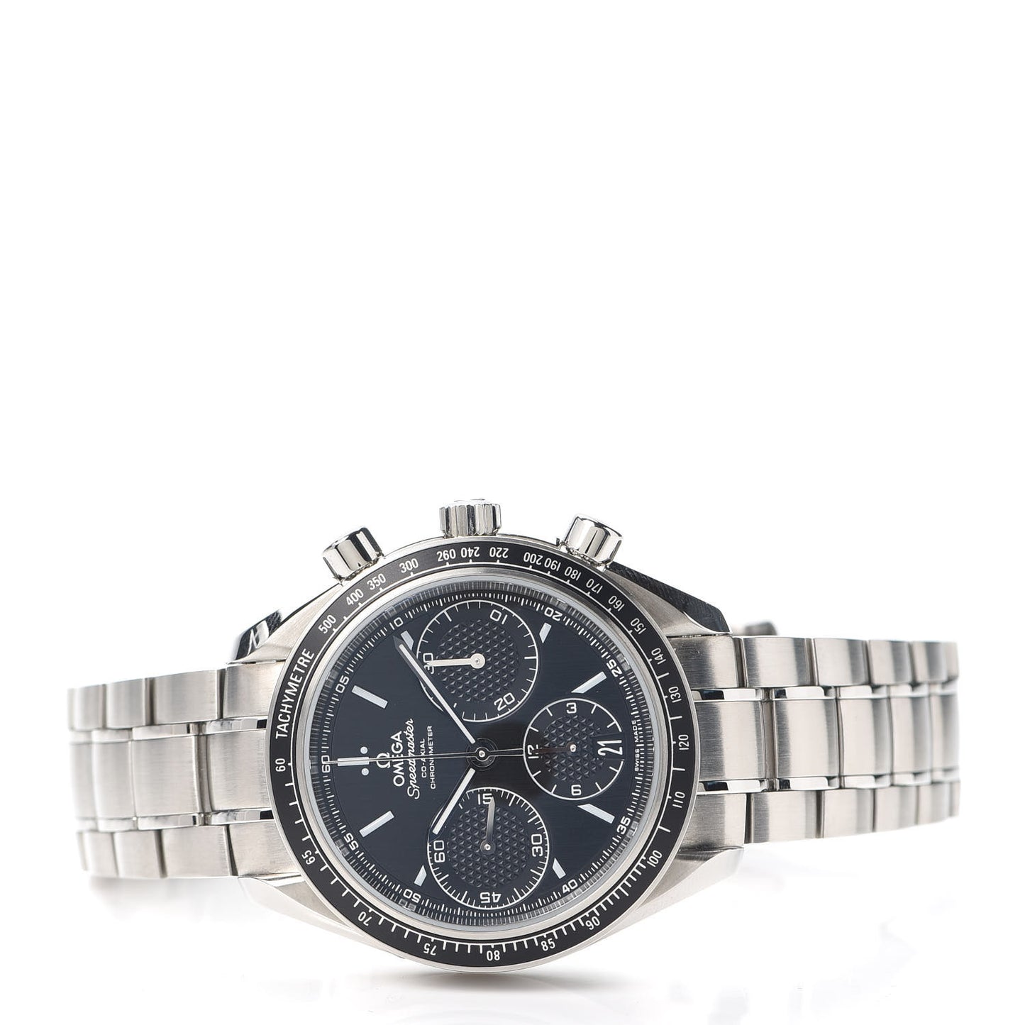 Stainless Steel 40mm Speedmaster Racing Co-Axial Chronograph Automatic Watch Black 326.30.40.50.01.001