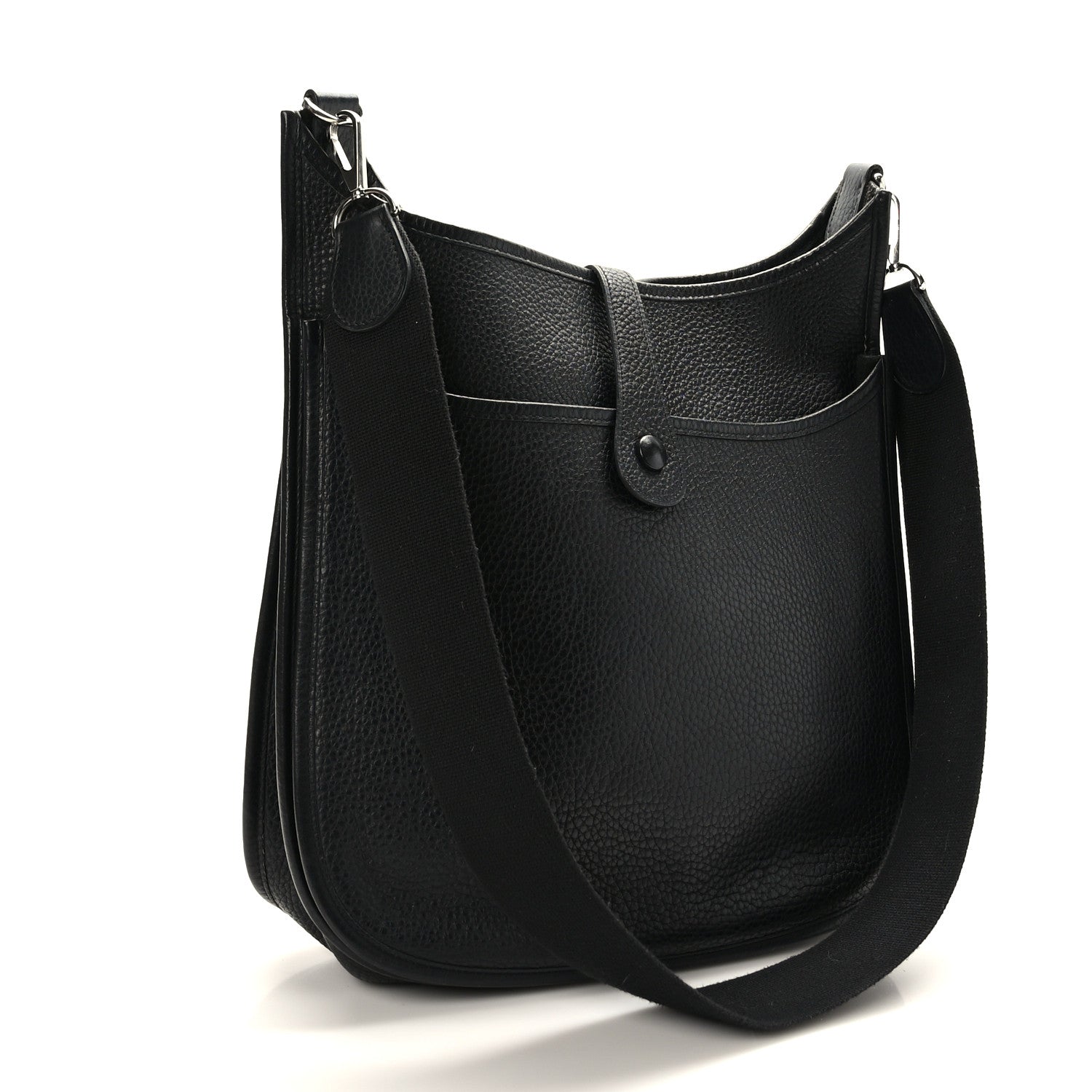 Hermes Taurillon Clemence Evelyne II GM Black 3 of 9