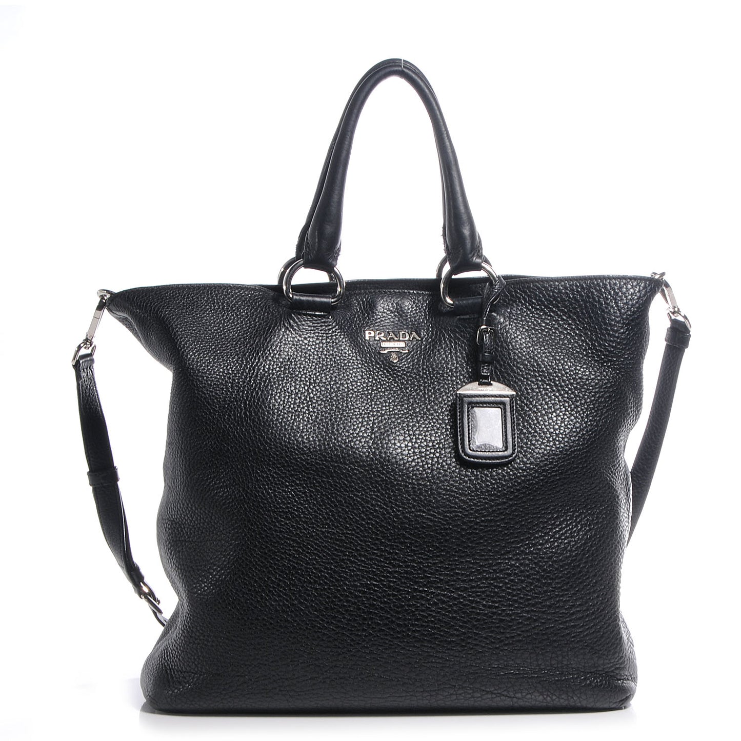 Vitello Daino Tote Nero Black