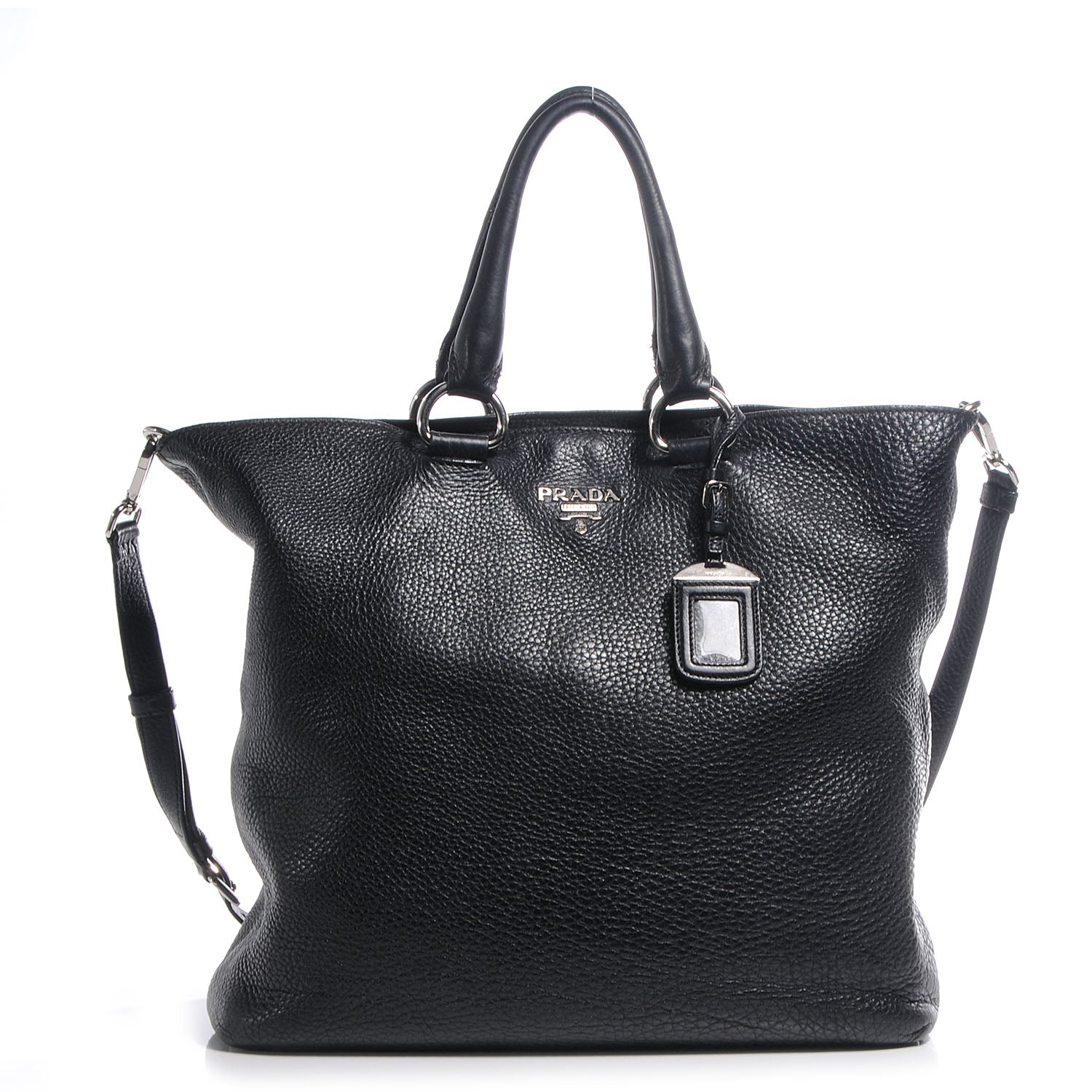 Prada Vitello Daino Tote Nero Black 1 of 11
