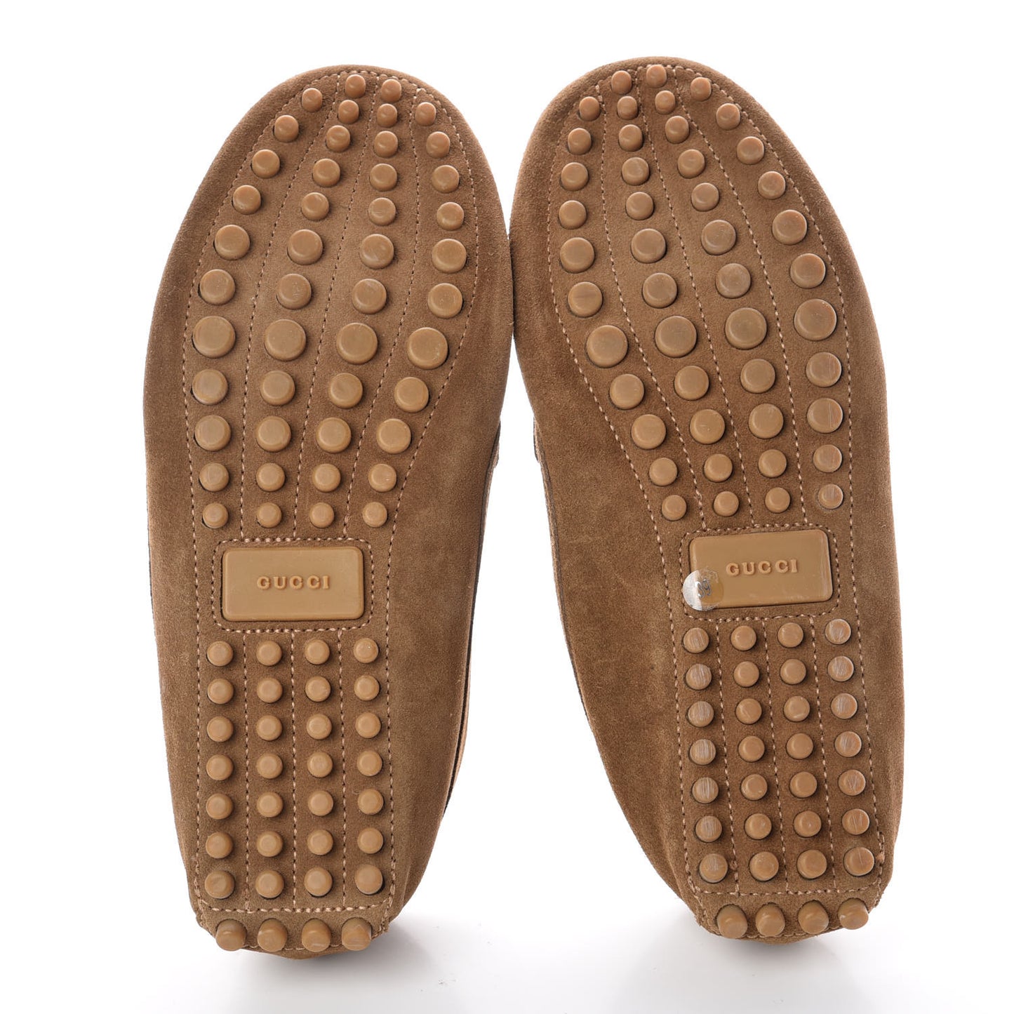 Suede Womens Horsebit Driver Loafer 39 Brown