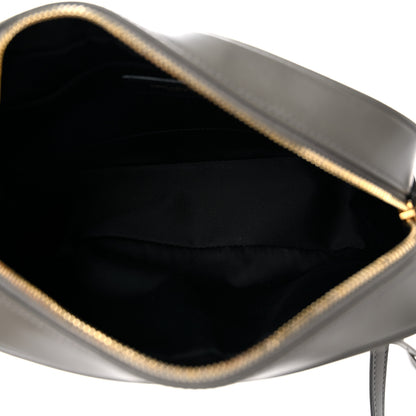 Saint Laurent Calfskin Matelasse Monogram Lou Camera Bag Grey Kaki 8 of 17