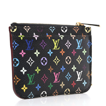 Louis Vuitton Monogram Multicolor Key Pouch Black Grenade 3 of 7