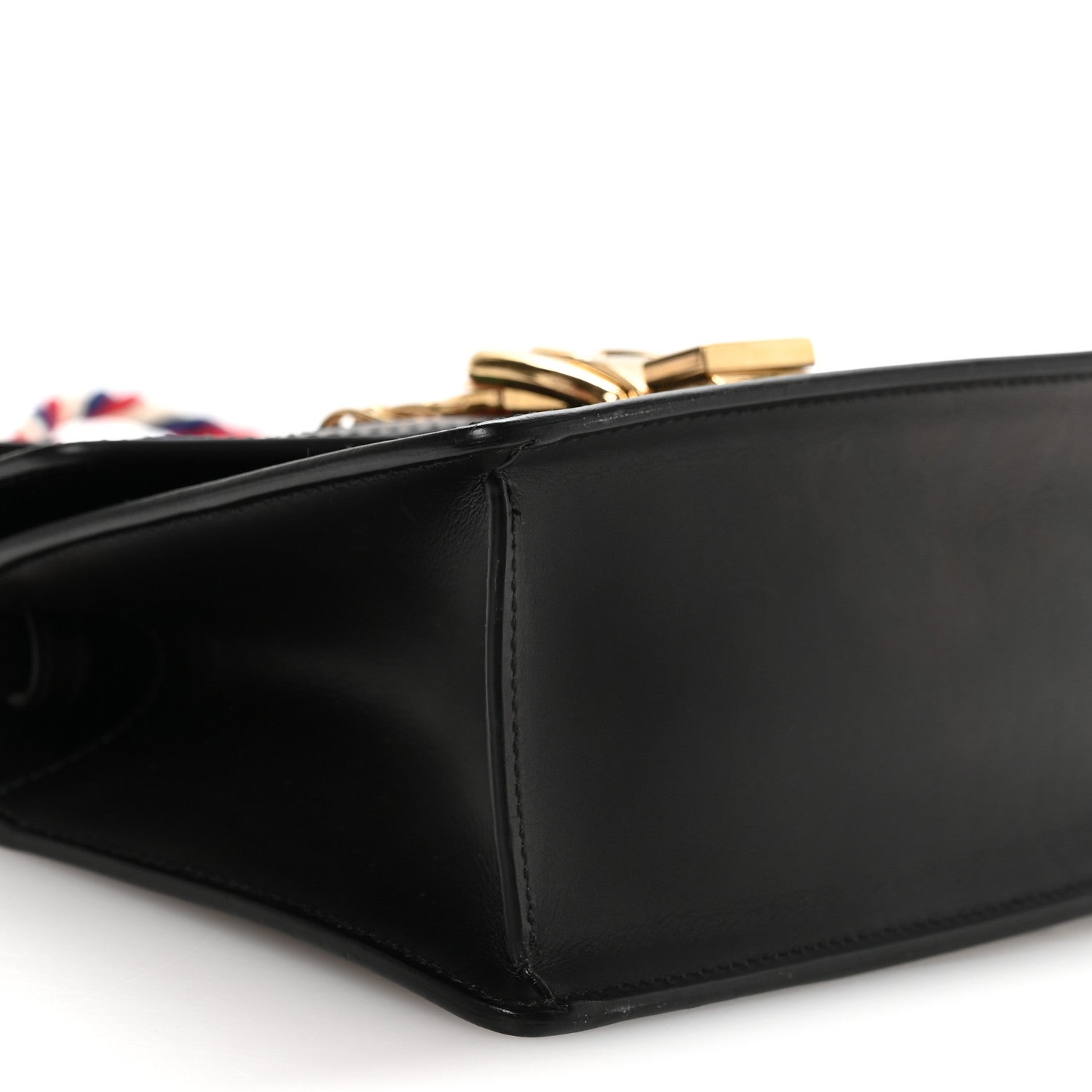 Gucci Calfskin Mini Sylvie Top Handle Bag Black 9 of 11