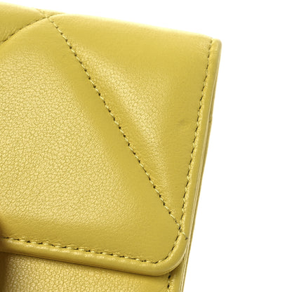 Chanel Lambskin Quilted Chanel 19 Flap Wallet Yellow 10 of 11
