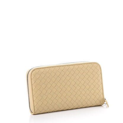 Bottega Veneta Nappa Intrecciato Zip Around Wallet Banane 3 of 8