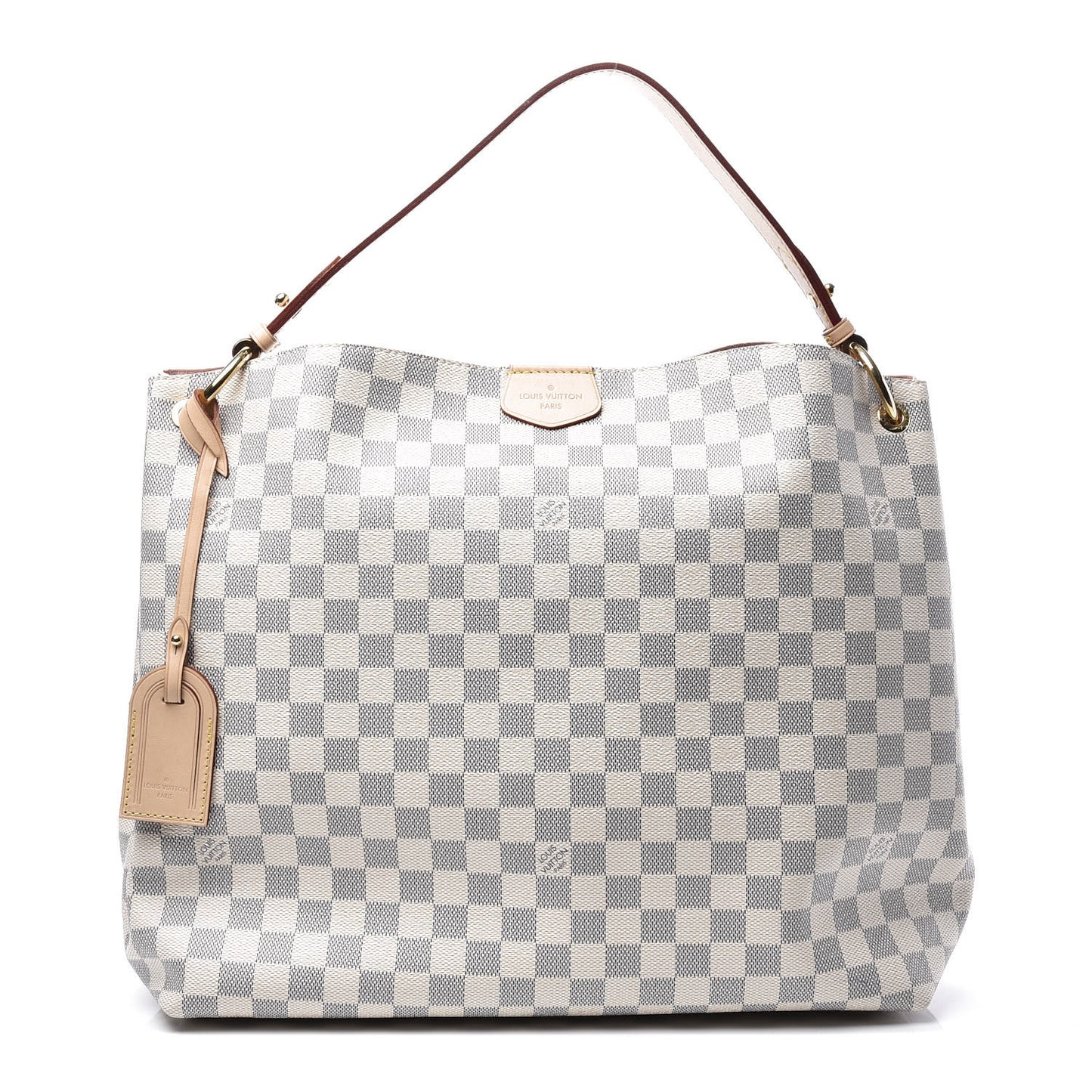Damier Azur Graceful MM Rose Ballerine