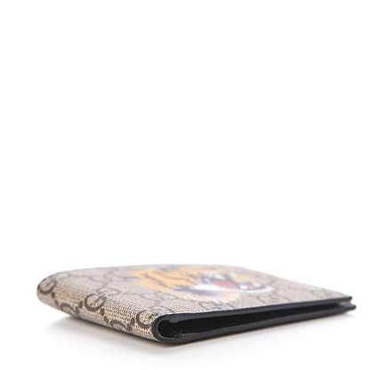 Gucci GG Supreme Monogram Tiger Bi-Fold Wallet Beige 4 of 8