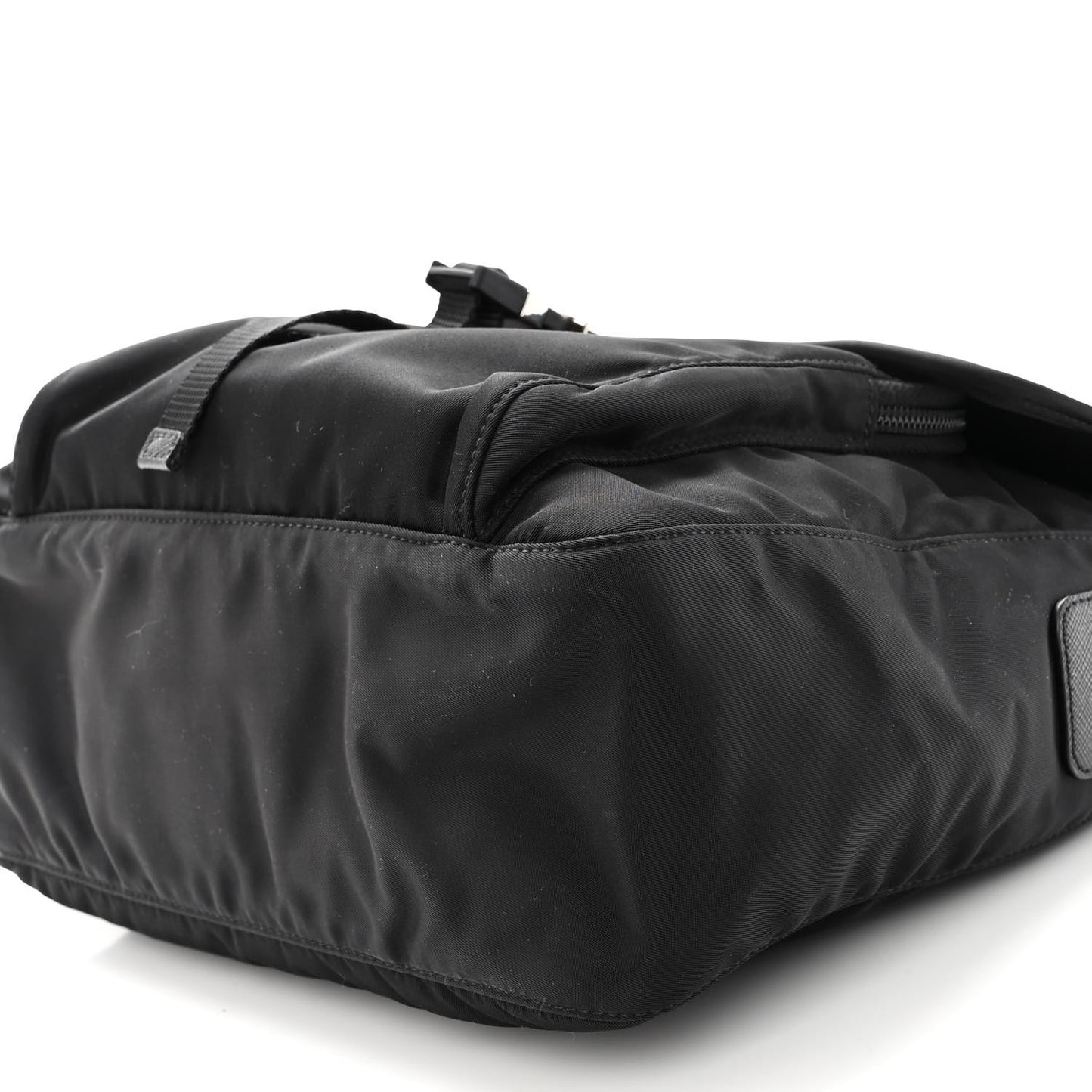 Tessuto Nylon Saffiano Small Vela Messenger Black