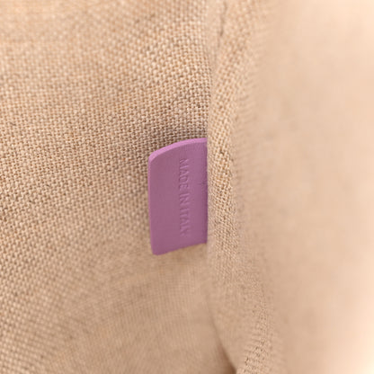 Celine Jacquard Calfskin Small Pouch Beige Purple 6 of 7