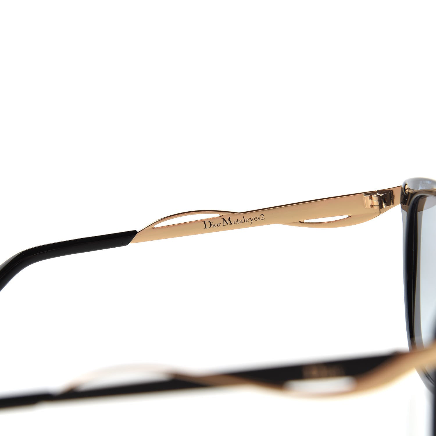 Christian Dior MetalEyes 2 Sunglasses Black Gold 5 of 6