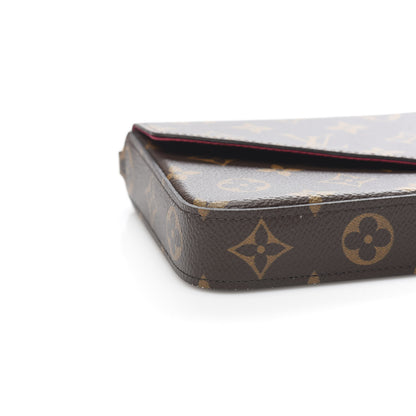 Louis Vuitton Monogram Pochette Felicie Chain Wallet Fuchsia 7 of 10