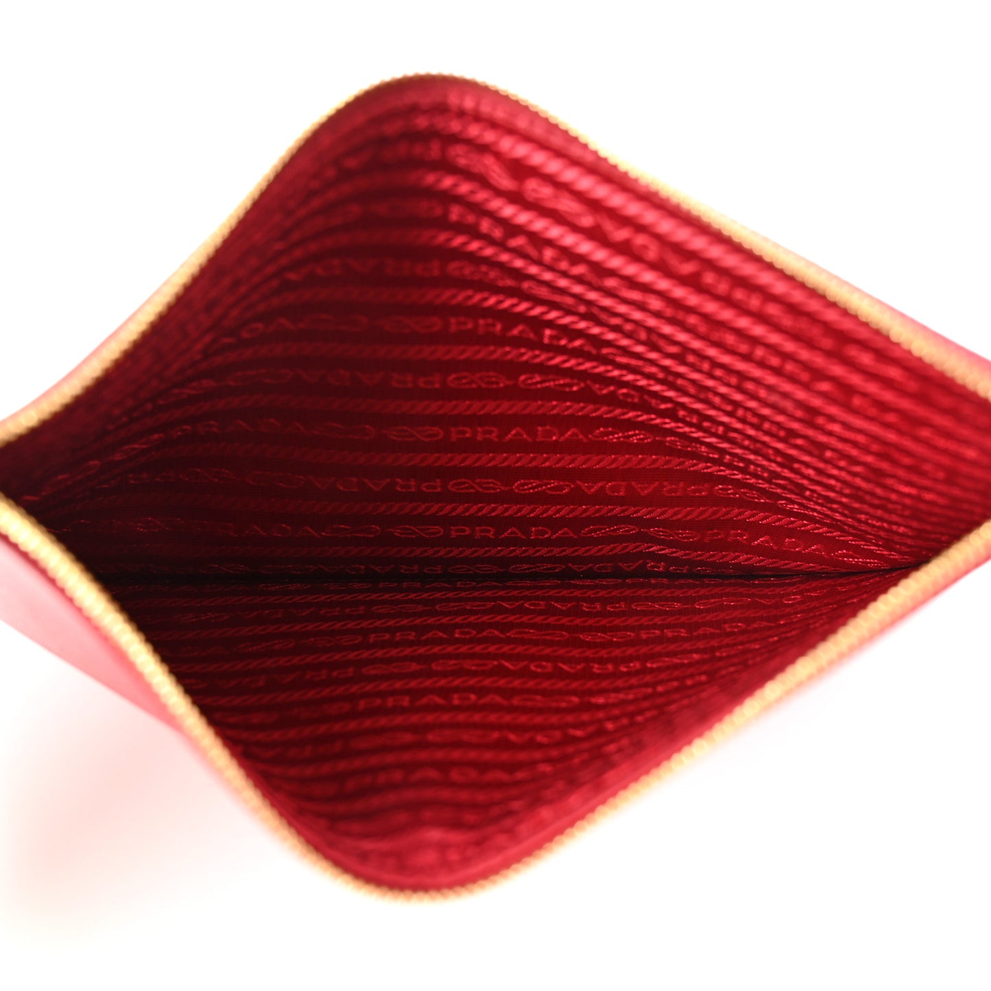 Saffiano Pouch Black Rosso
