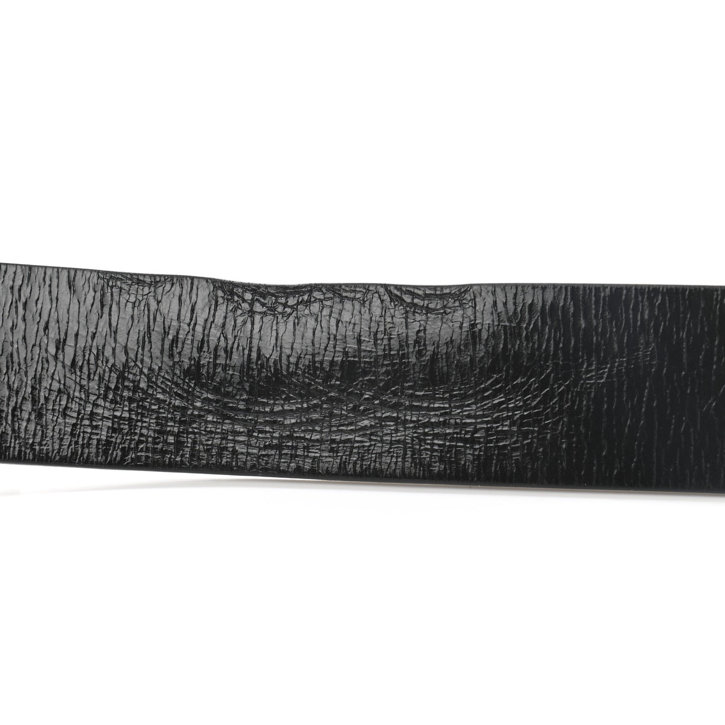 Patent Calfskin CC Reversible Belt 90 Black White