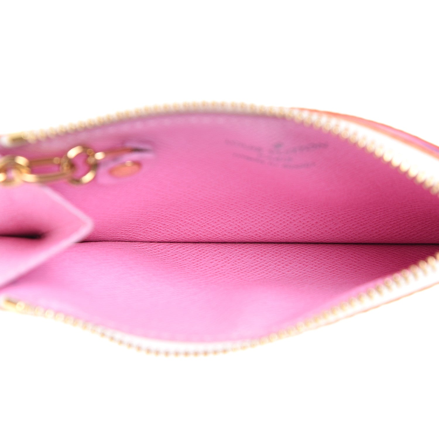 Louis Vuitton Monogram Multicolor Key Pouch White Litchi 4 of 6