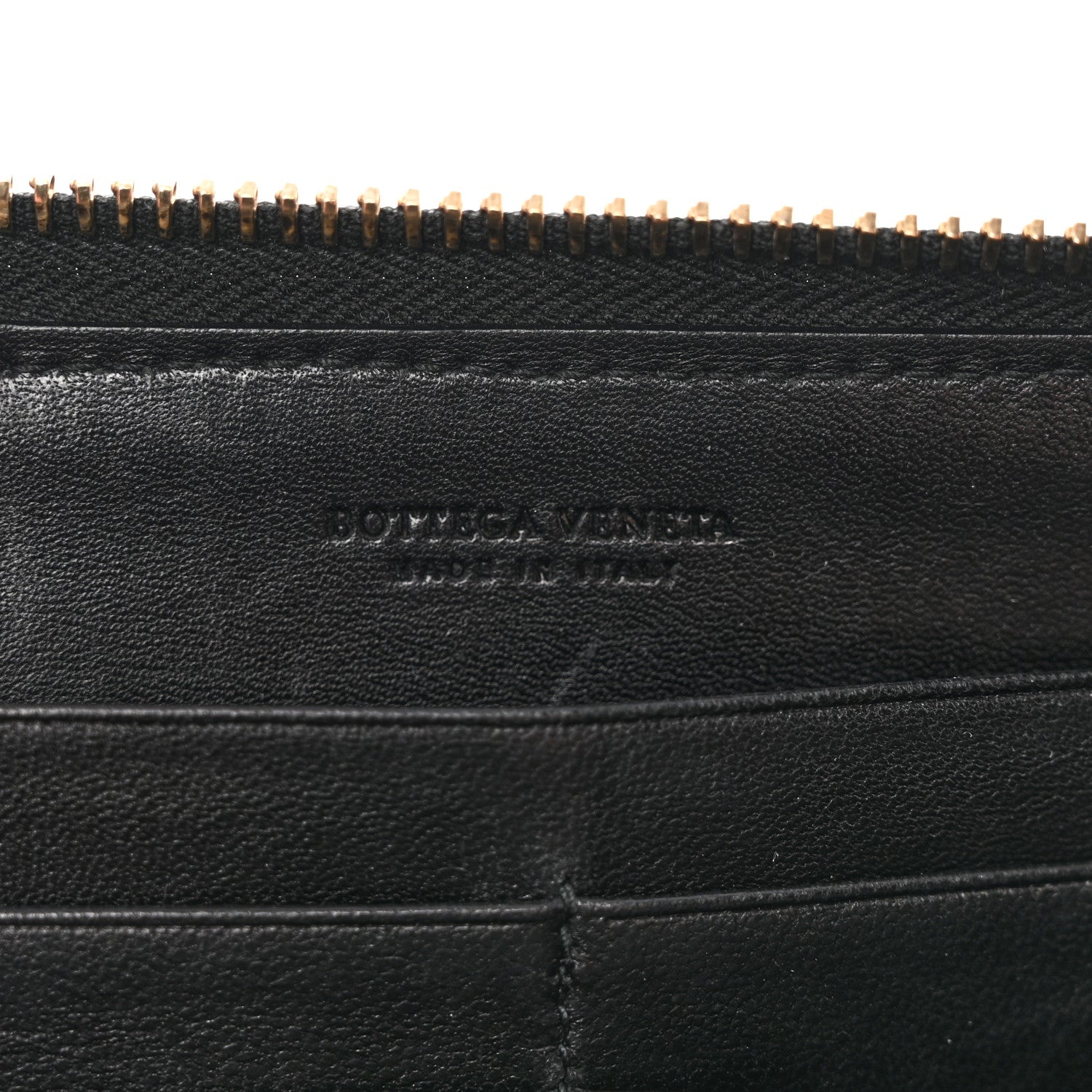 Bottega Veneta Nappa Intrecciato Zip Around Wallet Black 6 of 8