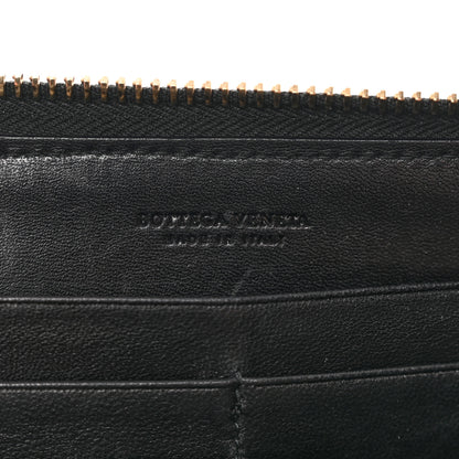 Bottega Veneta Nappa Intrecciato Zip Around Wallet Black 6 of 8