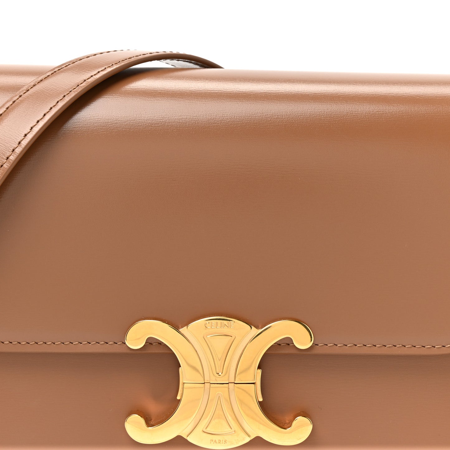Shiny Calfskin Teen Triomphe Bronze